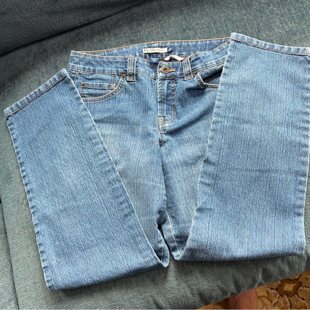 Bandolino  Mandie Light Blue Straight Leg Jeans